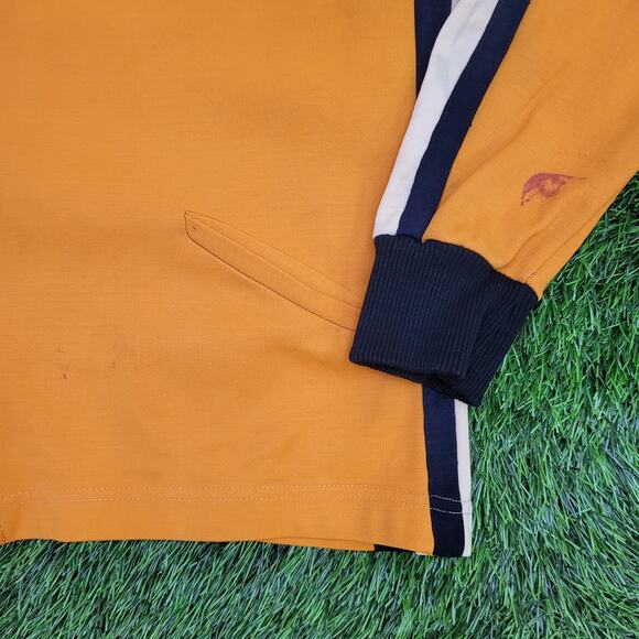 Vintage 80s MOD Track Jacket Womens XL 23x23 Orange - Picture 15 of 15